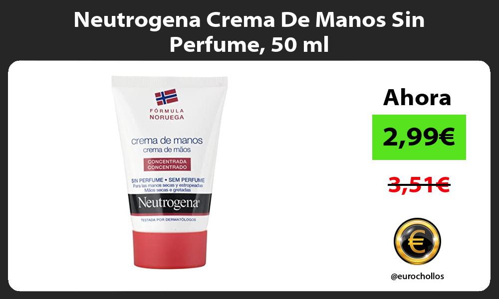 Neutrogena Crema De Manos Sin Perfume 50 ml