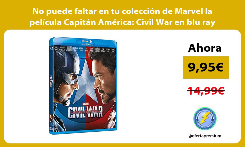 No puede faltar en tu colección de Marvel la película Capitán América Civil War en blu ray