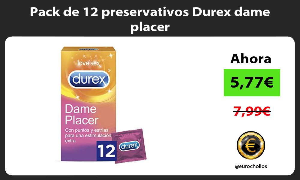 Pack de 12 preservativos Durex dame placer