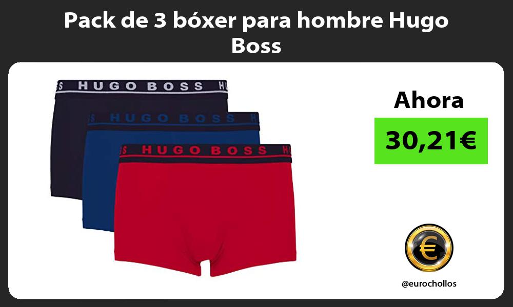 Pack de 3 bóxer para hombre Hugo Boss