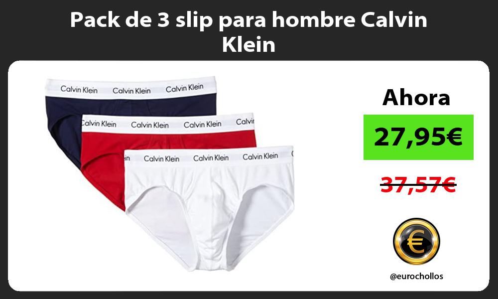 Pack de 3 slip para hombre Calvin Klein