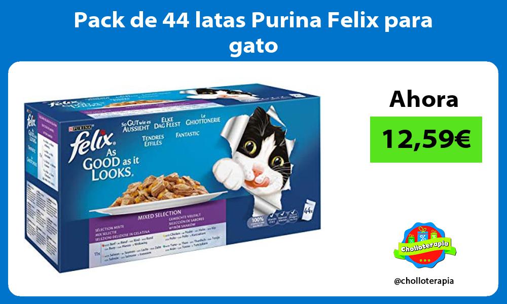 Pack de 44 latas Purina Felix para gato