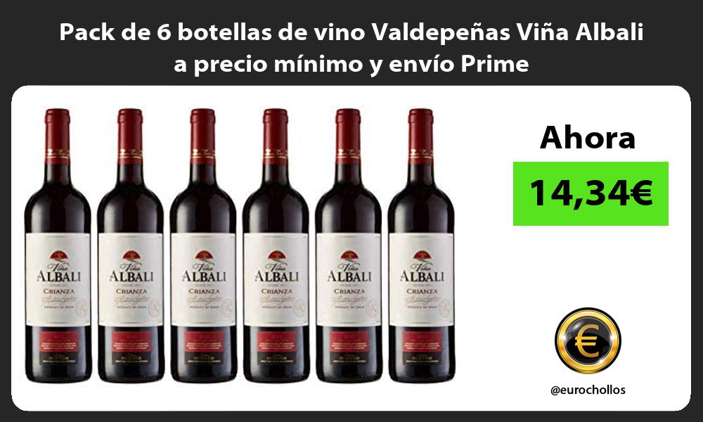 Pack de 6 botellas de vino Valdepeñas Viña Albali a precio mínimo y envío Prime