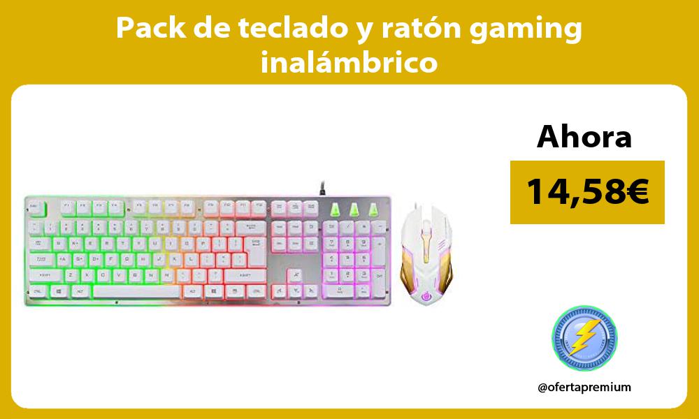 Pack de teclado y ratón gaming inalámbrico