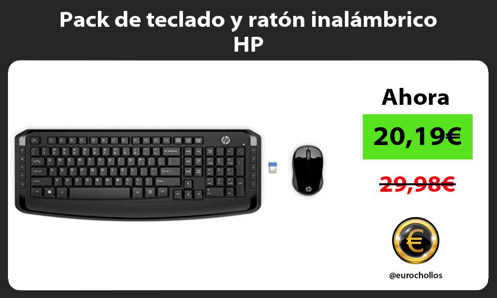 Pack de teclado y ratón inalámbrico HP