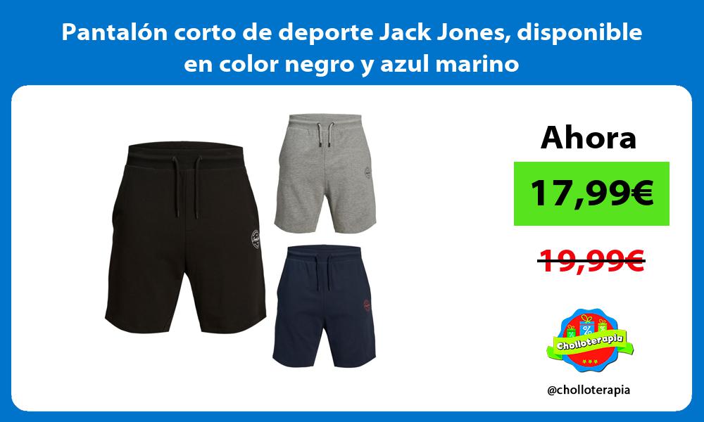 Pantalón corto de deporte Jack Jones disponible en color negro y azul marino