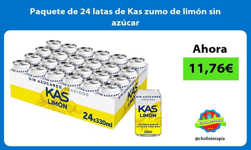 Paquete de 24 latas de Kas zumo de limón sin azúcar