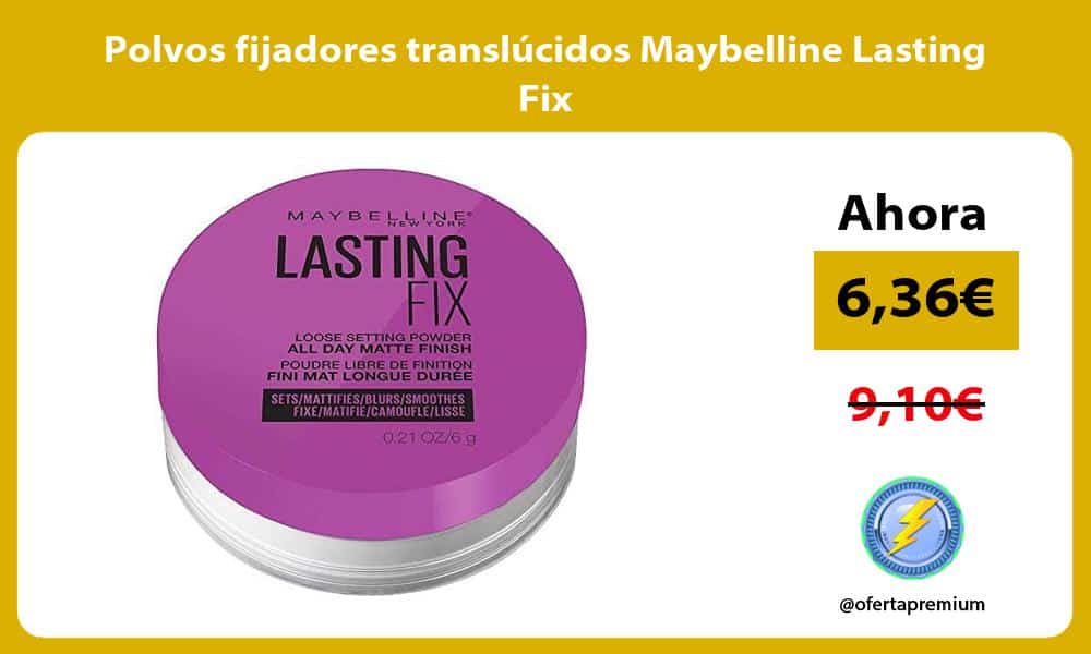 Polvos fijadores translúcidos Maybelline Lasting Fix