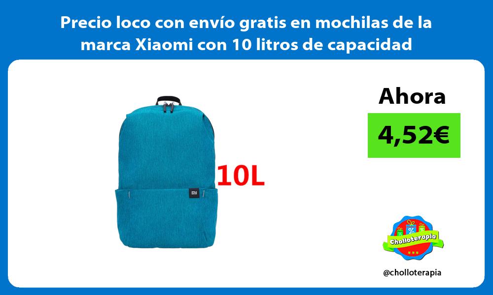 Precio loco con envío gratis en mochilas de la marca Xiaomi con 10 litros de capacidad