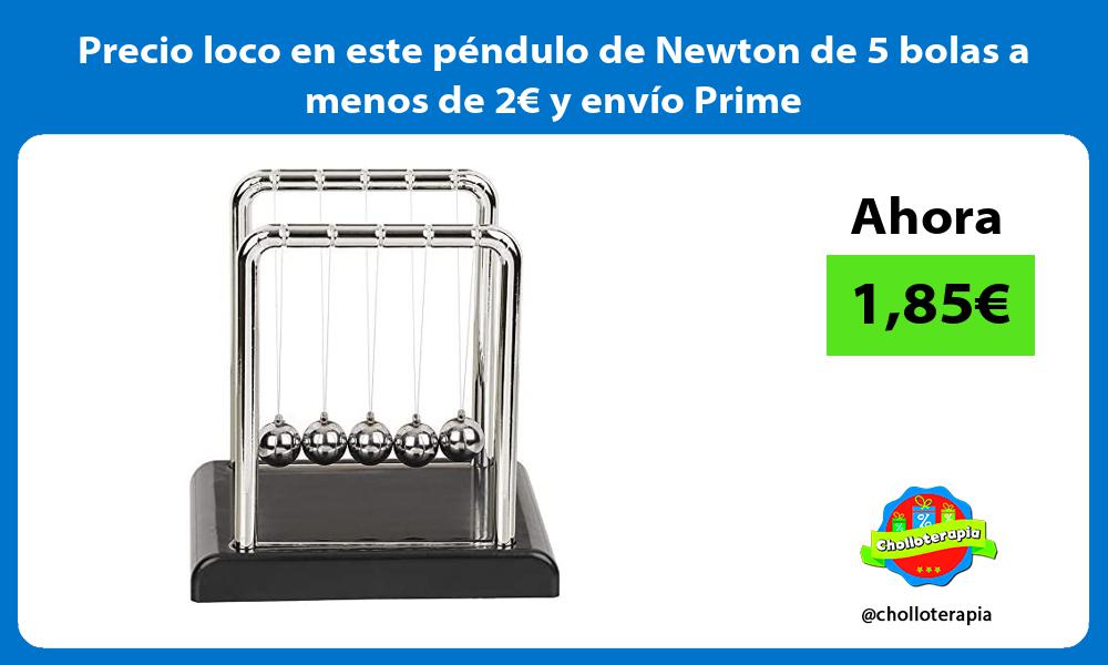 Precio loco en este péndulo de Newton de 5 bolas a menos de 2€ y envío Prime