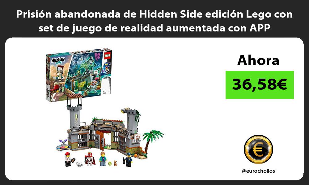 Prisión abandonada de Hidden Side edición Lego con set de juego de realidad aumentada con APP