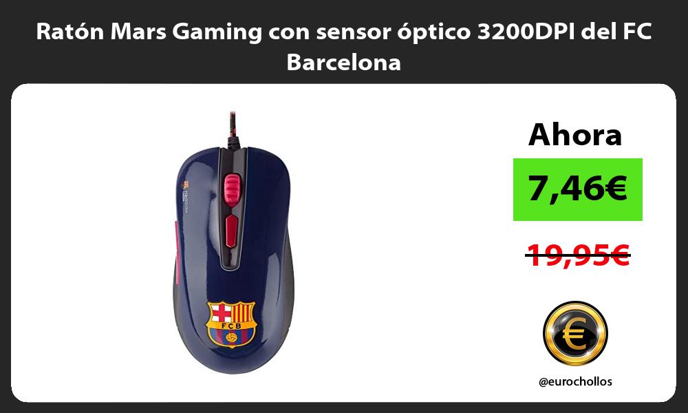 Ratón Mars Gaming con sensor óptico 3200DPI del FC Barcelona