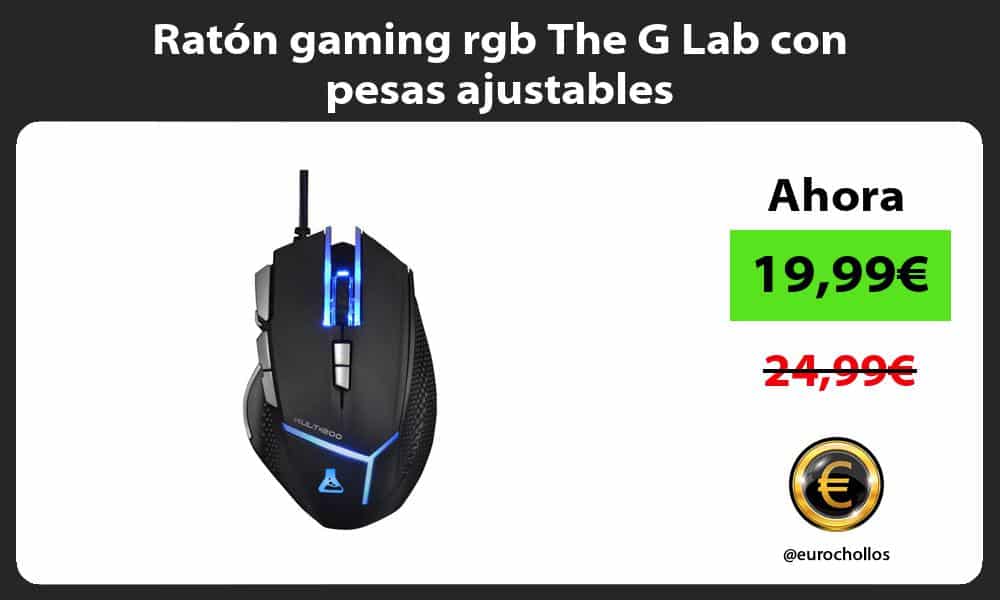 Ratón gaming rgb The G Lab con pesas ajustables