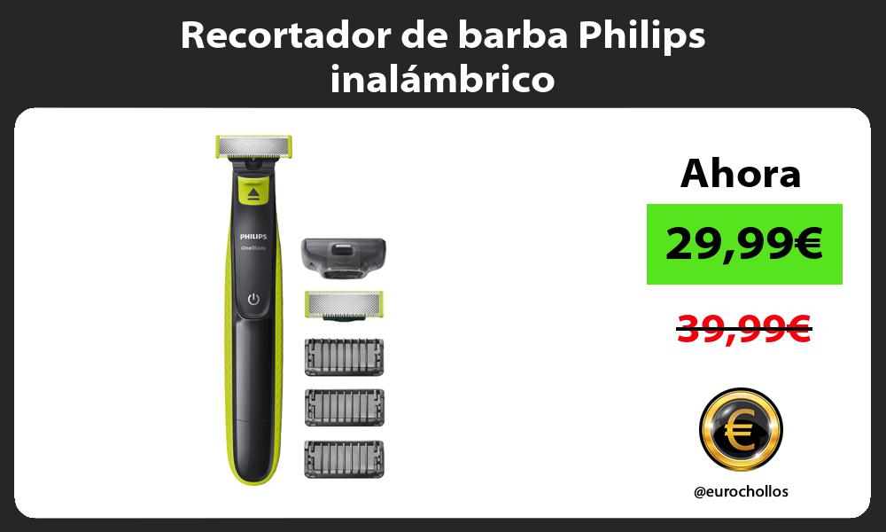 Recortador de barba Philips inalámbrico
