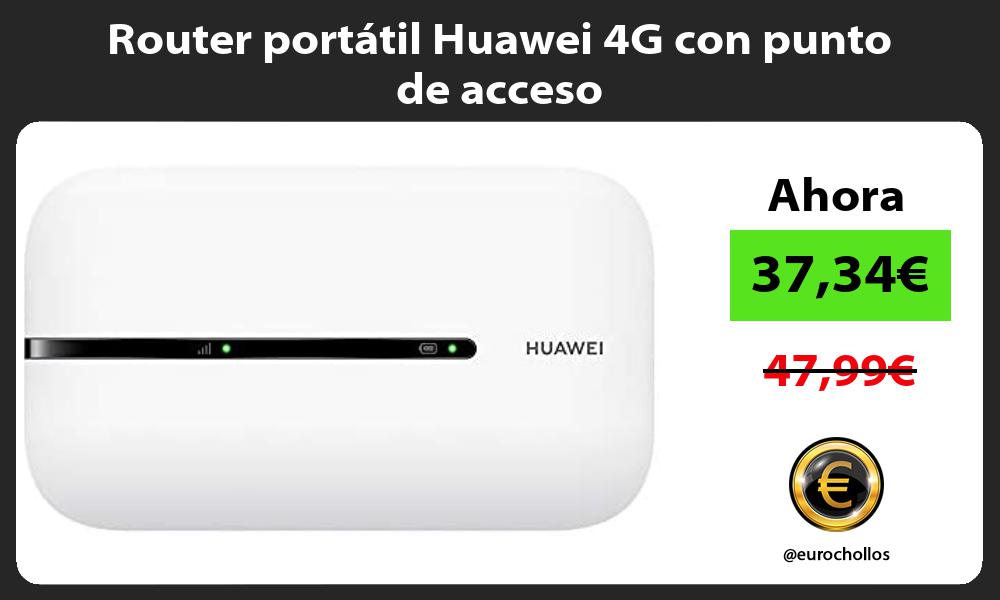 Router portátil Huawei 4G con punto de acceso