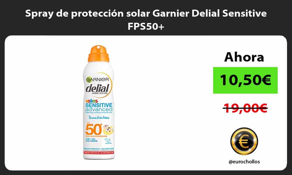 Spray de protección solar Garnier Delial Sensitive FPS50