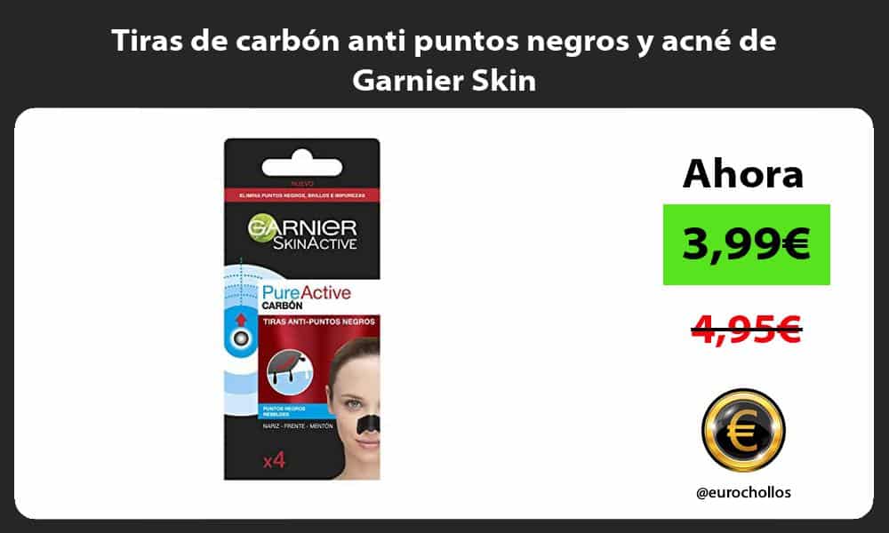 Tiras de carbón anti puntos negros y acné de Garnier Skin
