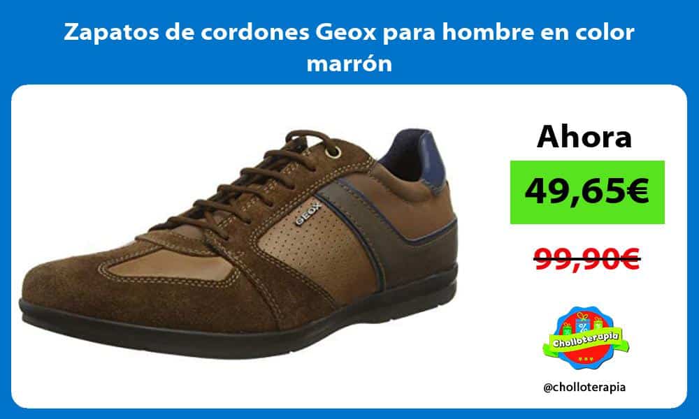 Zapatos de cordones Geox para hombre en color marrón