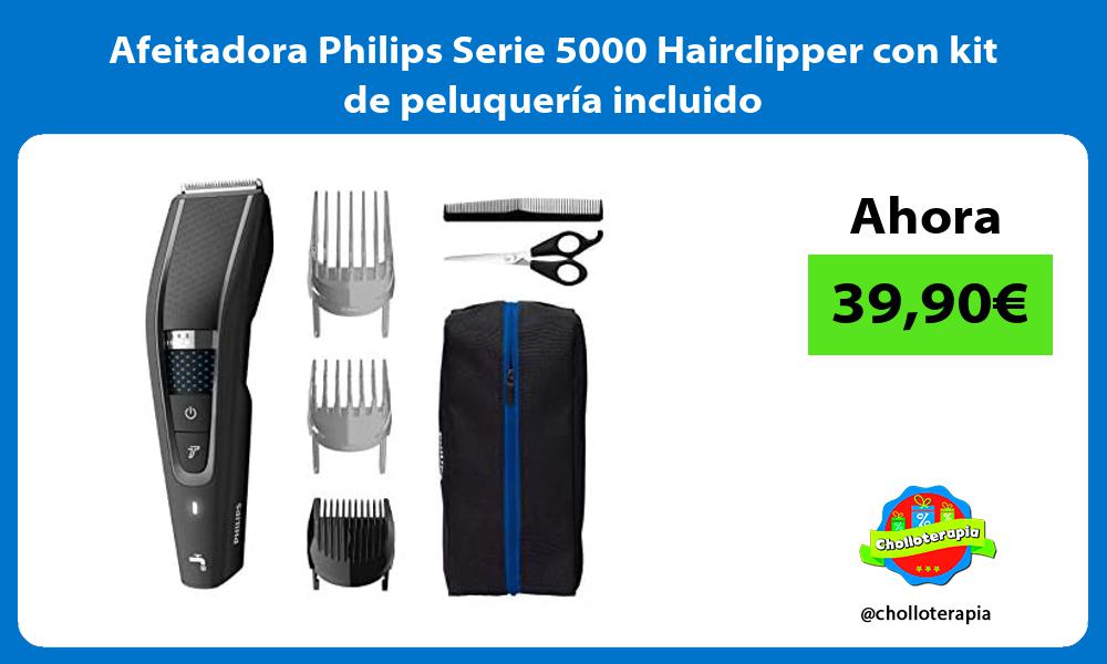 Afeitadora Philips Serie 5000 Hairclipper con kit de peluquería incluido