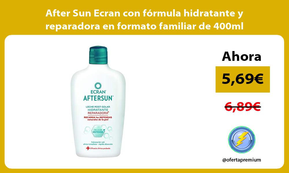 After Sun Ecran con fórmula hidratante y reparadora en formato familiar de 400ml
