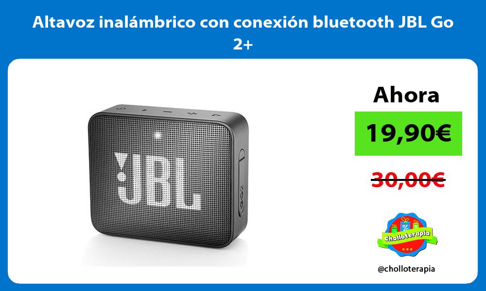 Altavoz inalámbrico con conexión bluetooth JBL Go 2