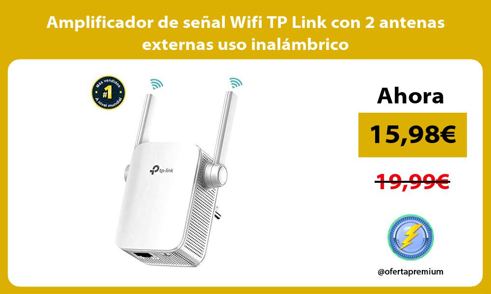 Amplificador de señal Wifi TP Link con 2 antenas externas uso inalámbrico
