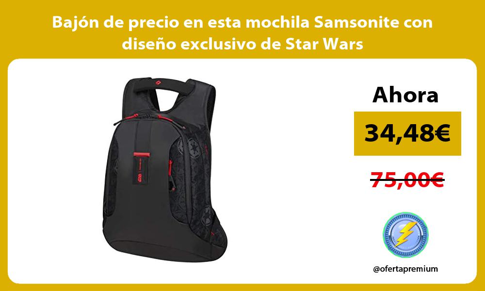 Bajón de precio en esta mochila Samsonite con diseño exclusivo de Star Wars