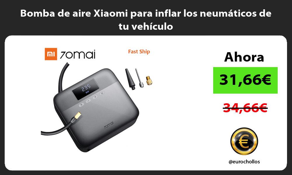Bomba de aire Xiaomi para inflar los neumáticos de tu vehículo