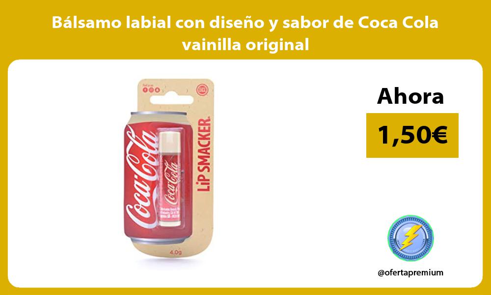 Bálsamo labial con diseño y sabor de Coca Cola vainilla original