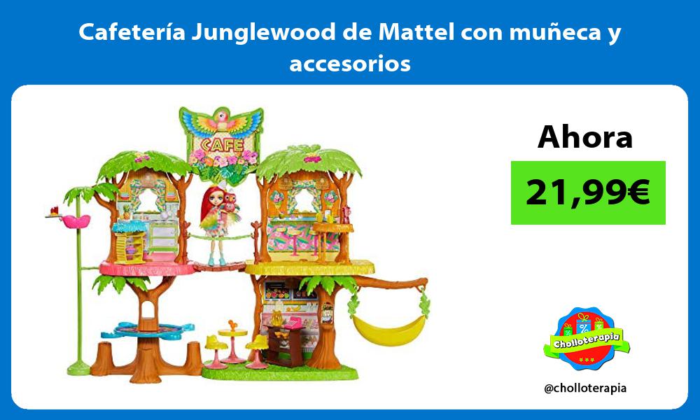 Cafetería Junglewood de Mattel con muñeca y accesorios