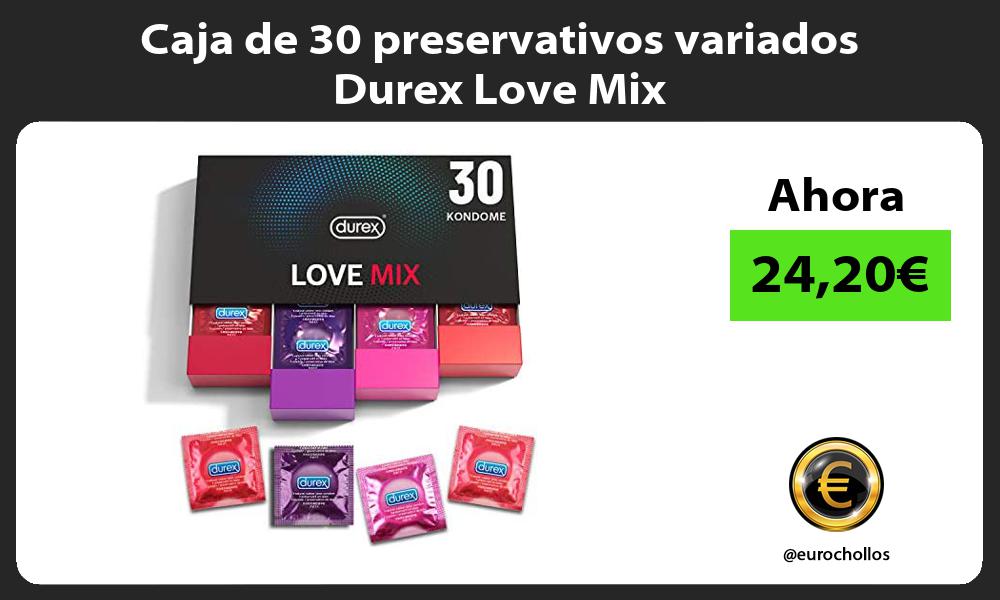 Caja de 30 preservativos variados Durex Love Mix