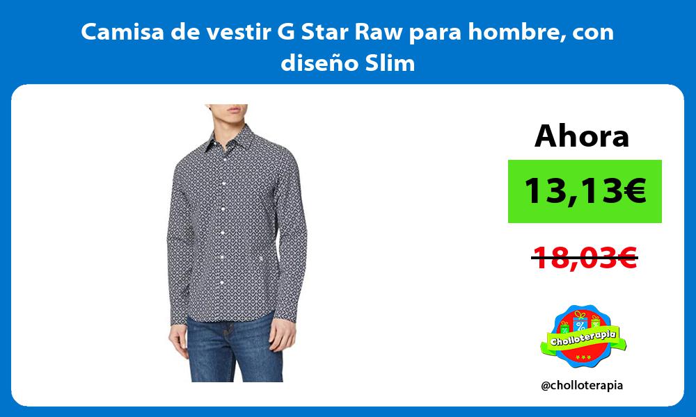 Camisa de vestir G Star Raw para hombre con diseño Slim