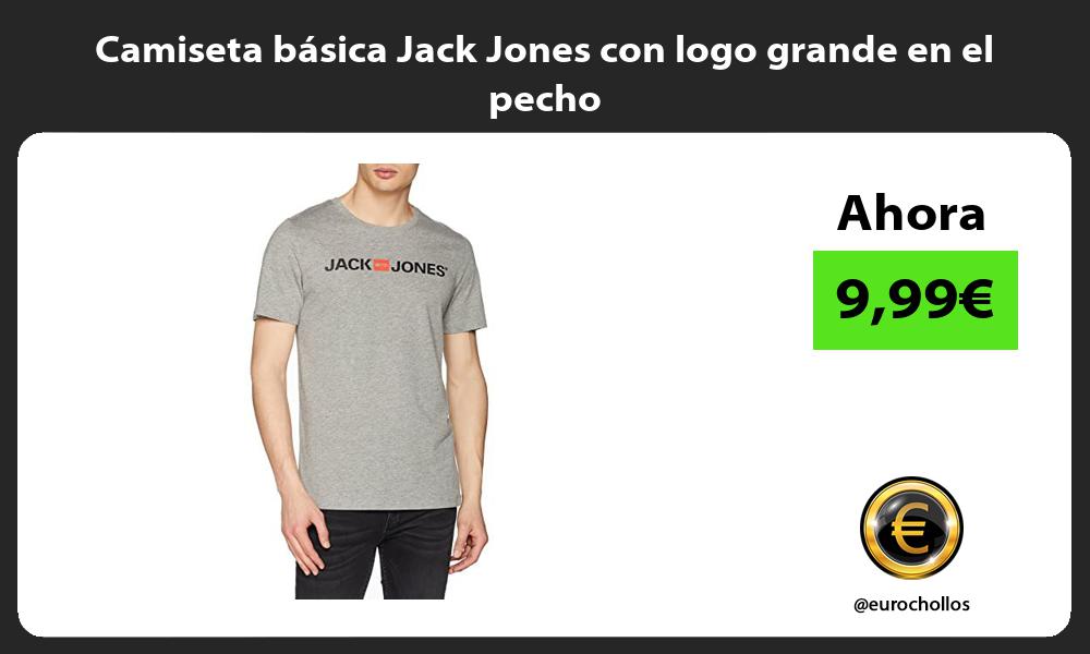Camiseta básica Jack Jones con logo grande en el pecho