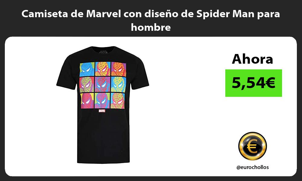 Camiseta de Marvel con diseño de Spider Man para hombre