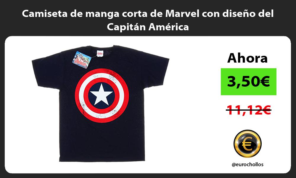 Camiseta de manga corta de Marvel con diseño del Capitán América