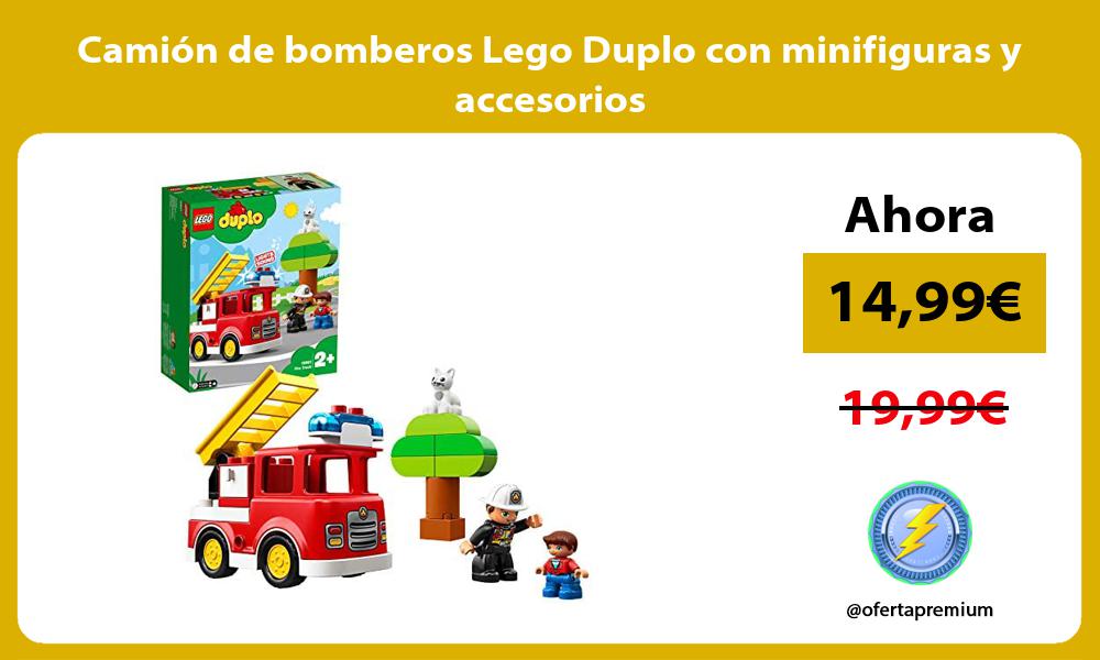 Camión de bomberos Lego Duplo con minifiguras y accesorios