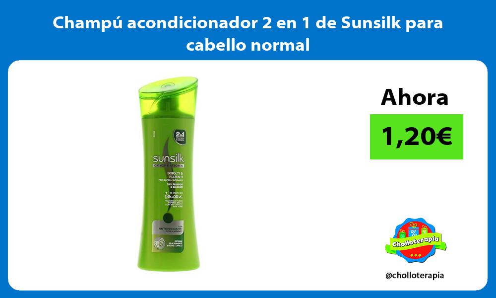 Champú acondicionador 2 en 1 de Sunsilk para cabello normal