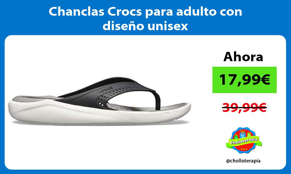 Chanclas Crocs para adulto con diseño unisex