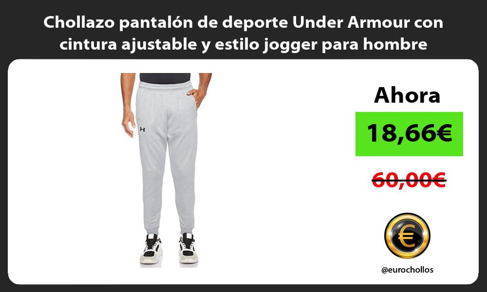 Chollazo pantalón de deporte Under Armour con cintura ajustable y estilo jogger para hombre