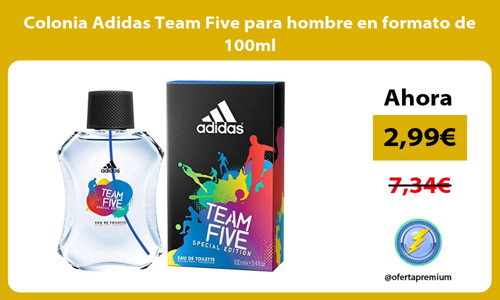 Colonia Adidas Team Five para hombre en formato de 100ml