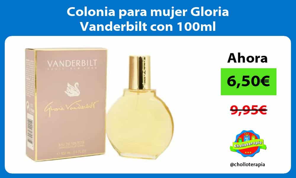 Colonia para mujer Gloria Vanderbilt con 100ml