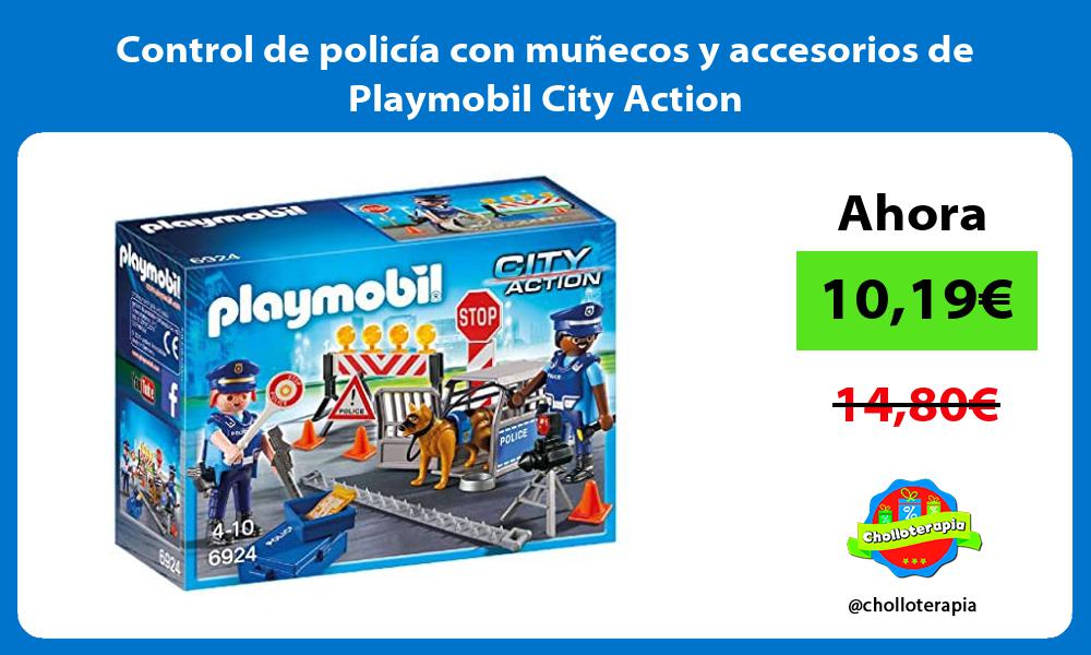Control de policía con muñecos y accesorios de Playmobil City Action