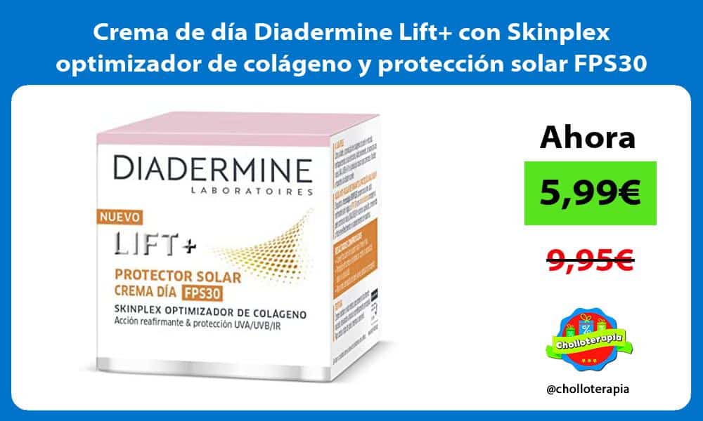 Crema de día Diadermine Lift con Skinplex optimizador de colágeno y protección solar FPS30