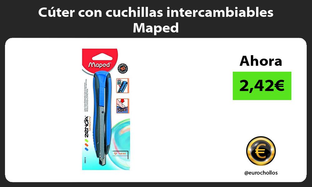 Cúter con cuchillas intercambiables Maped