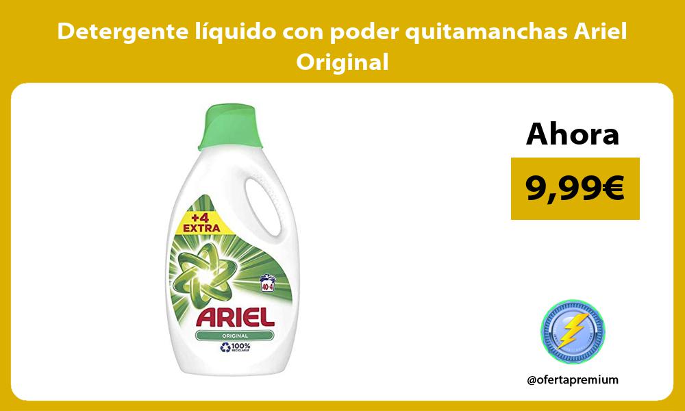 Detergente líquido con poder quitamanchas Ariel Original