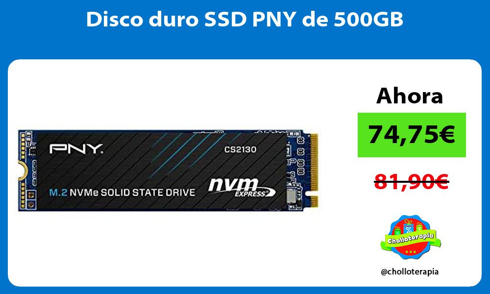 Disco duro SSD PNY de 500GB