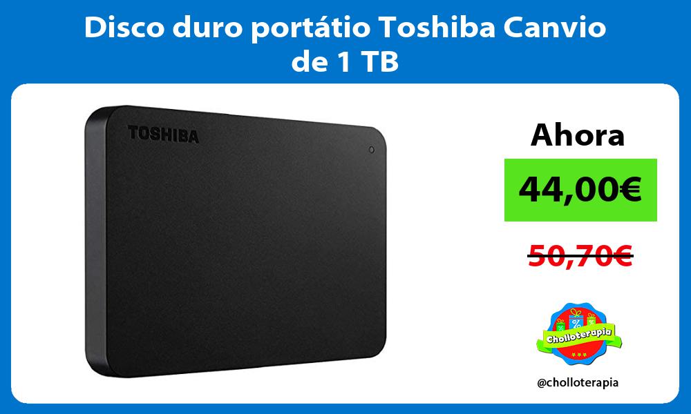 Disco duro portátio Toshiba Canvio de 1 TB