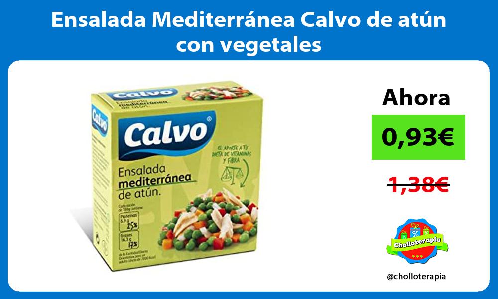 Ensalada Mediterránea Calvo de atún con vegetales