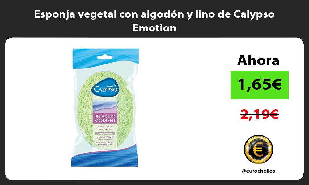 Esponja vegetal con algodón y lino de Calypso Emotion