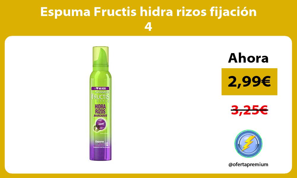 Espuma Fructis hidra rizos fijación 4